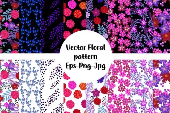 Bright Vector Seamless Floral Patterns: A Toolkit for Creative Expression