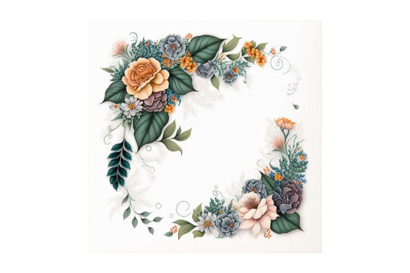 Captivating Elegance with Floral Garland Design - V11