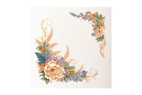 Floral Garland Design - V1: A Versatile Asset for Modern Creators
