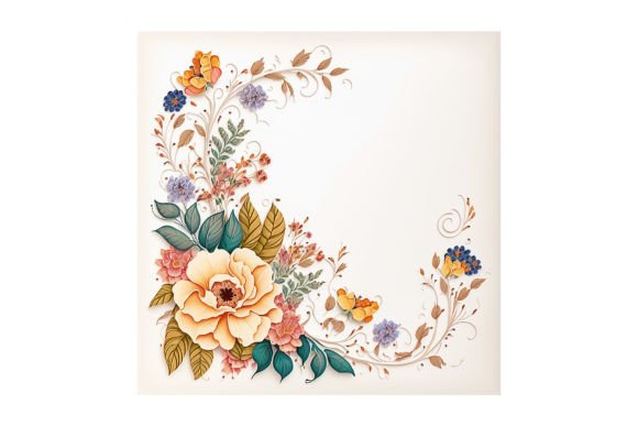 Floral Garland Design - V13