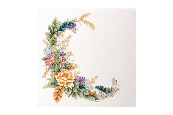 Floral Garland Design - V15: A Strategic Asset for Creative Projects