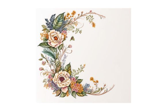 Floral Garland Design - V16: Your Digital Toolkit for Whimsical Projects