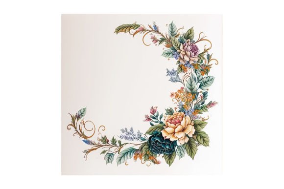 Floral Garland Design - V21: A Versatile Digital Asset for Modern Creators