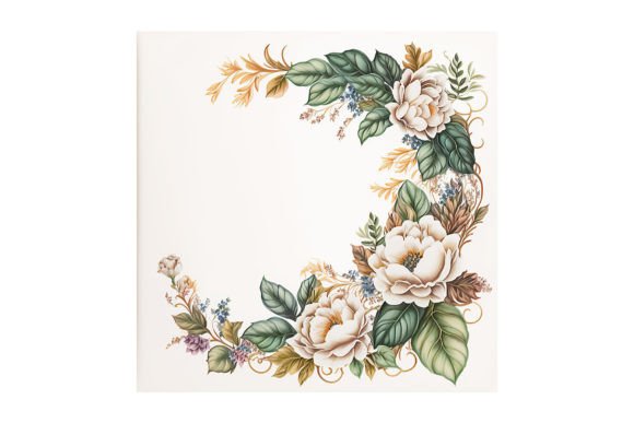 Floral Garland Design V23: An Artist's Tool for Digital Projects