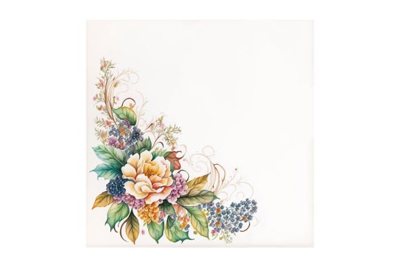 Floral Garland Design - V24: A Modern Asset for Creative Projects