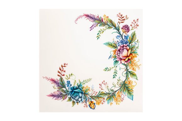 Floral Garland Design - V28: A Versatile Digital Asset for Modern Creators