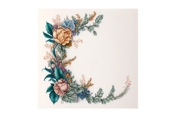 Floral Garland Design V5: A Versatile Digital Image