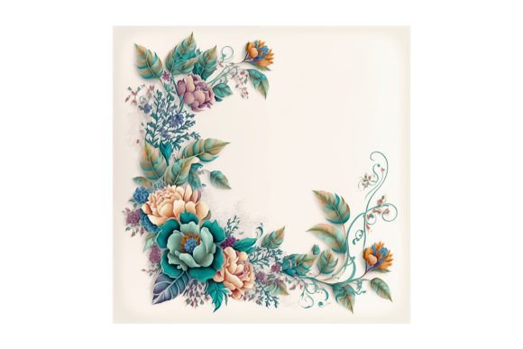 Navigating Your Creative Projects with the Floral Garland Design - V9