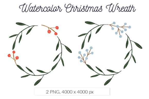 The Artful Versatility of Watercolor Floral Christmas Wreath Designs