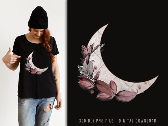 The Artisan’s Canvas: Unlocking Creativity with the Floral Moon Sublimation File