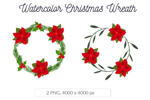 The Artistic Versatility of Christmas Watercolor Poinsettia Florals