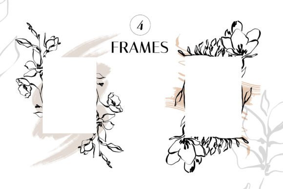 The Versatility of Modern Line Art Floral Frames