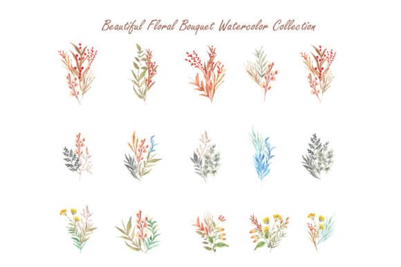 Transform Your Projects with a Cute Wild Floral Watercolor Collection