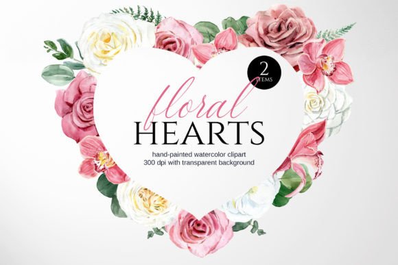 Unlock Creative Possibilities with Watercolor Floral Hearts
