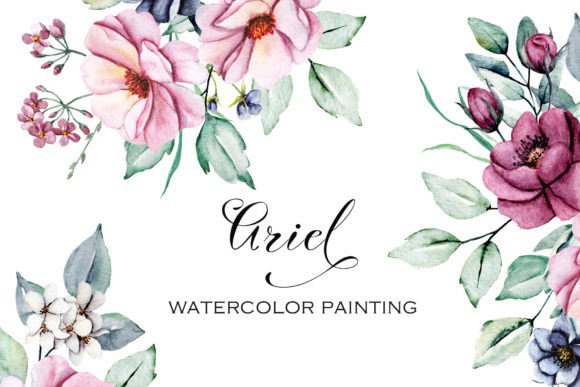 Watercolor Flowers Floral Set Ariel: A Strategic Asset for Creative Professionals